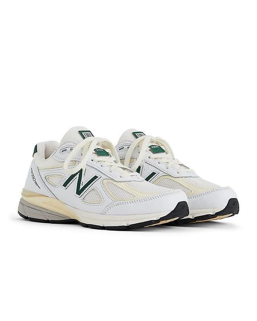 New Balance White 990V4 Made for men