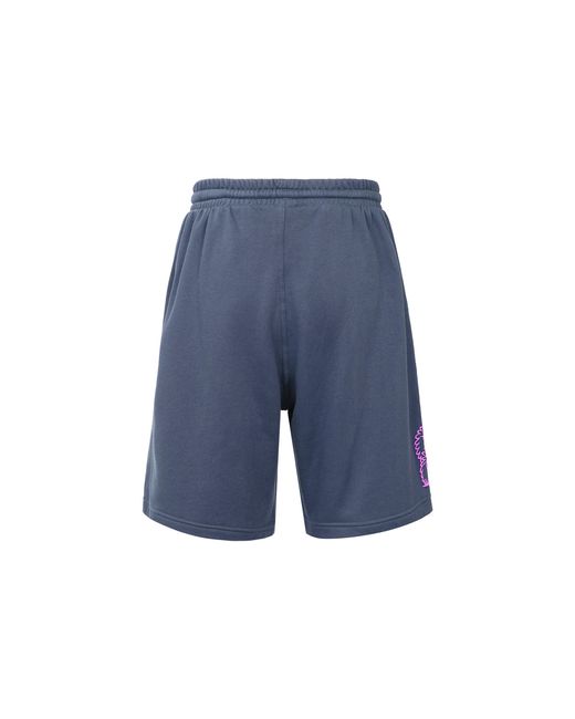 Adidas Blue Originals Kevin Lyons Shr Solid Color Cartoon Pattern Athleisure Casual Sports Straight Shorts for men