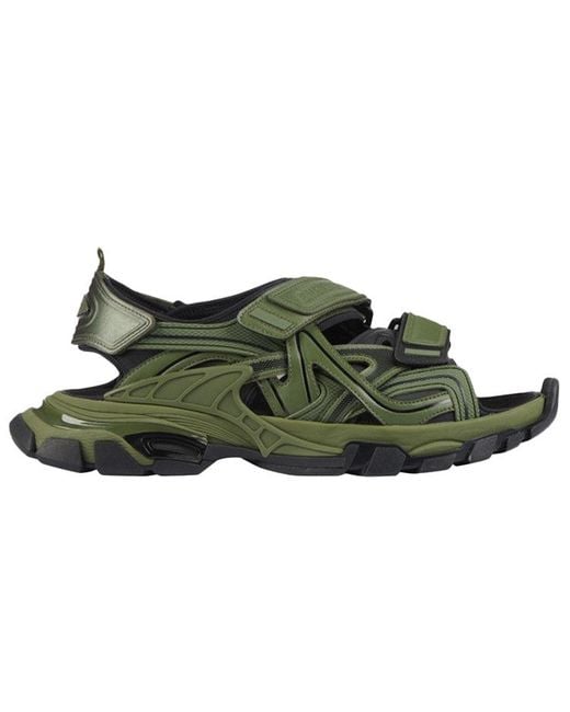 Balenciaga Green Track Sandal 'Khaki' for men