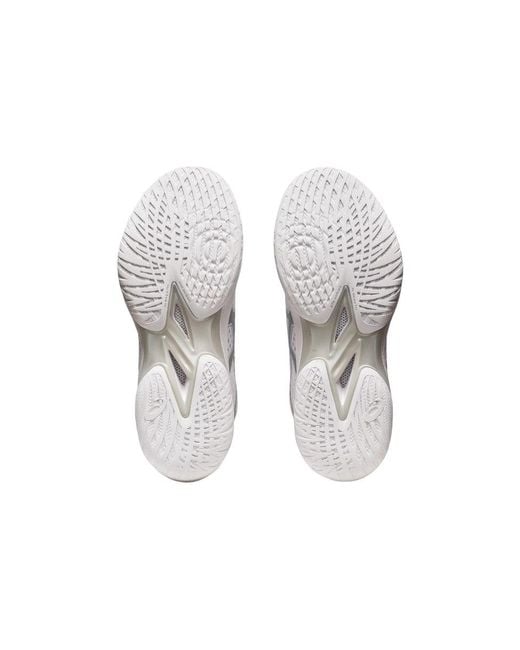 Asics White Gel-Hoop V15 Basketball Shoes Pure' for men