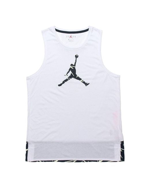 Nike White 23 Alpha Dongdan Basketball Vest for men