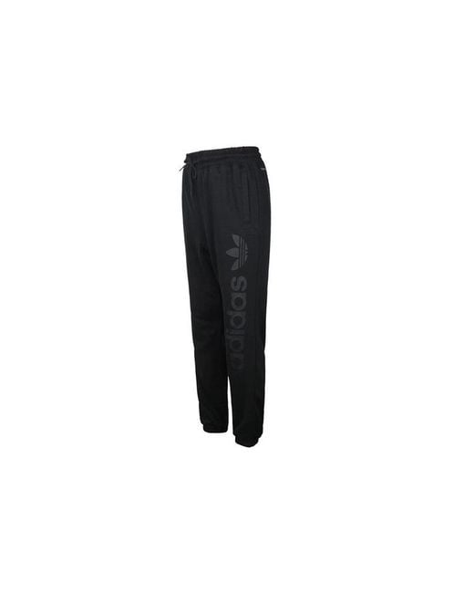 Adidas Black Originals Side Alphabet Printing Sports Pants for men