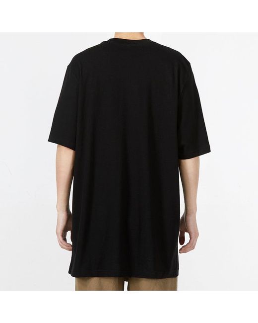 Adidas Black Originals Offset Printing Logo Earth Star Athleisure Casual Sports Round Neck Short Sleeve T-Shirt for men