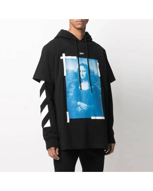 Off-White c/o Virgil Abloh Black Ss21 Mona Lisa Printing for men