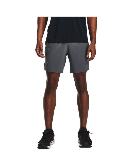 Under Armour Gray Launch 7 Inch Shorts 'Dark' for men