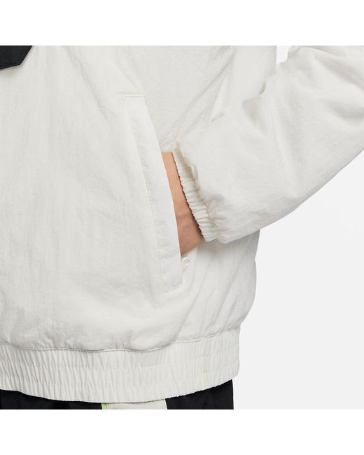 Nike Gray Woven Basketball Jacket for men