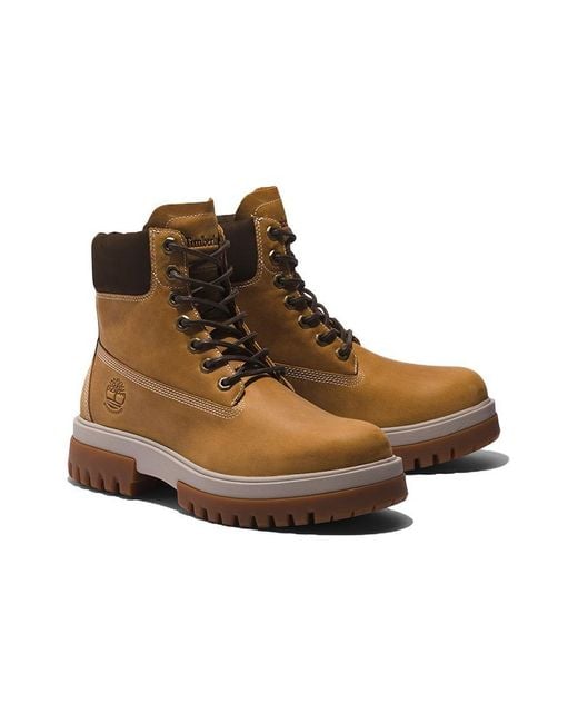 Timberland Brown Arbor Road 6 Inch Waterproof Boot 'Wheat Full Grain' for men