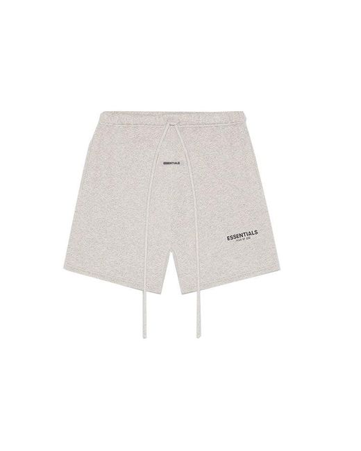 Fear Of God Gray Fw20 Sweatshorts 'Heather Oatmeal' for men