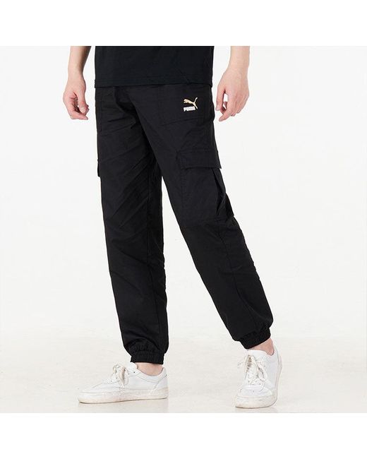 PUMA Black Logo Classics Cargo Pants for men