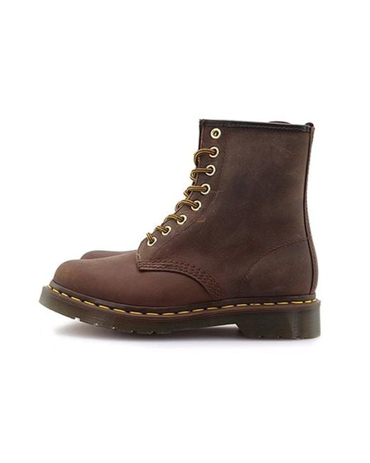 Dr. Martens Brown 1460 Aztec Crazyhorse Martin Boots Couple Style for men