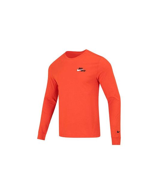 Nike Red Just Do It Bucket Long Sleeve for men