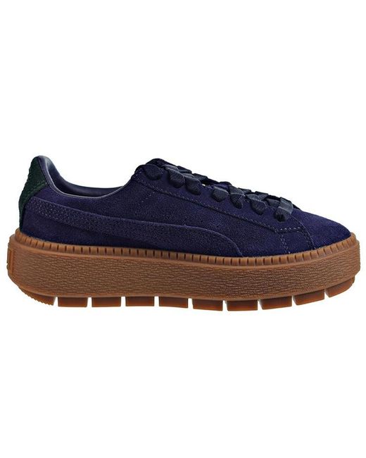 PUMA Blue (Wmns) Suede Platform