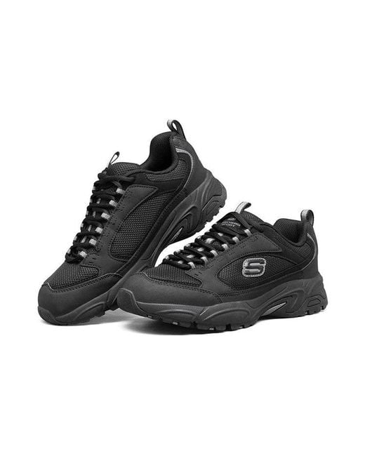 Skechers Black Alertness Low-Top Running Shoes for men