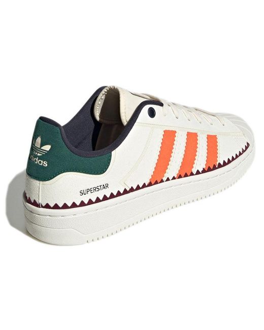 Adidas White Superstar Ot Tech Victory Crimson' for men