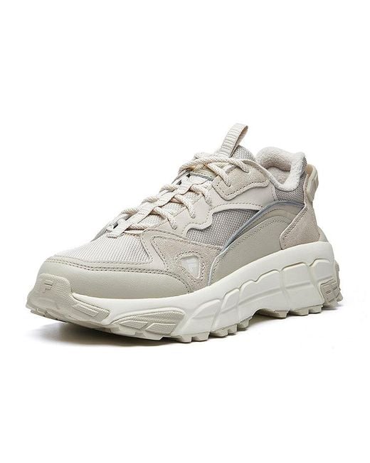 Fila White (Wmns) Check Vntg Running Shoes Gs