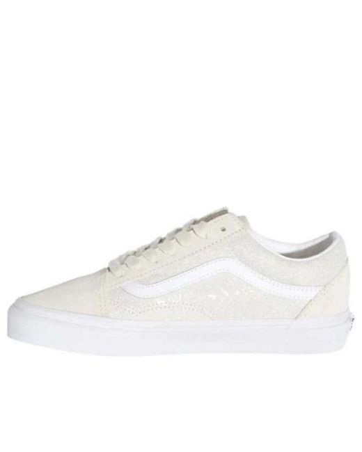 Vans White Old Skool Amoeba Embossed 'Off'