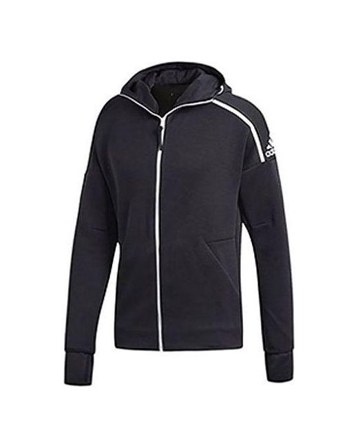 adidas Sae Style] Zne Hoody Sports Jacket Black in Blue for Men | Lyst