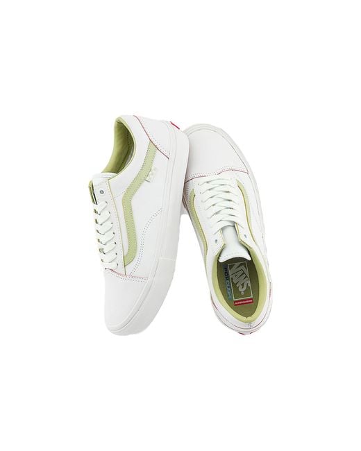 Vans White Skate Old Skool Mint'