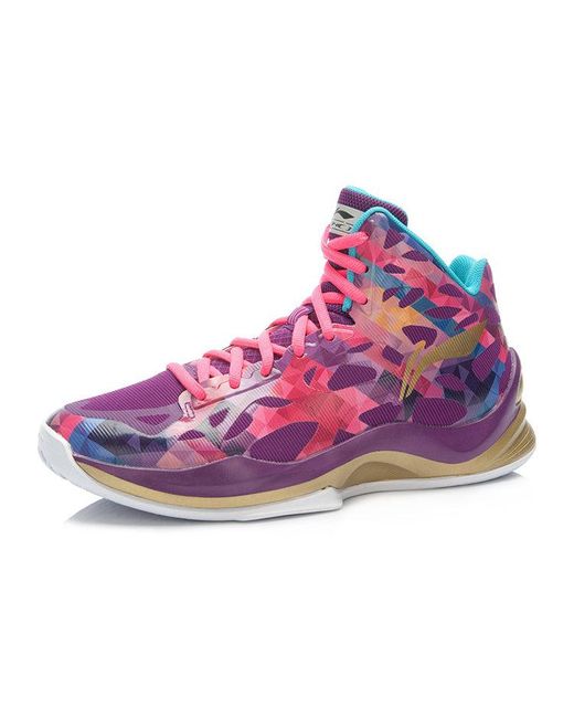 Li-ning Purple Sonic 3 Bb Lite High for men