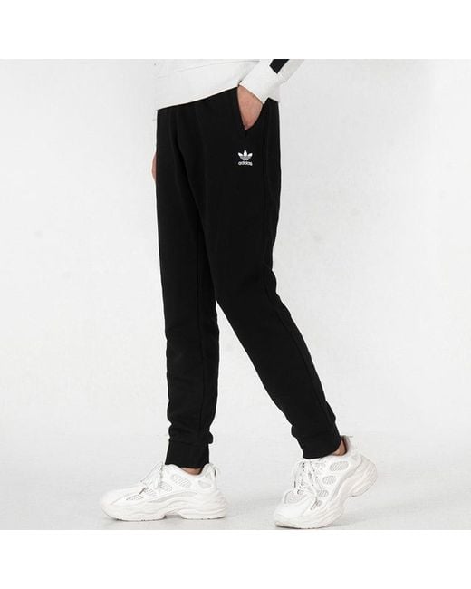 Adidas Black Originals Pants Waist Knit Sports Pants/Trousers/Joggers for men