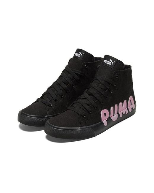 PUMA Black Bari Mid 'Logo