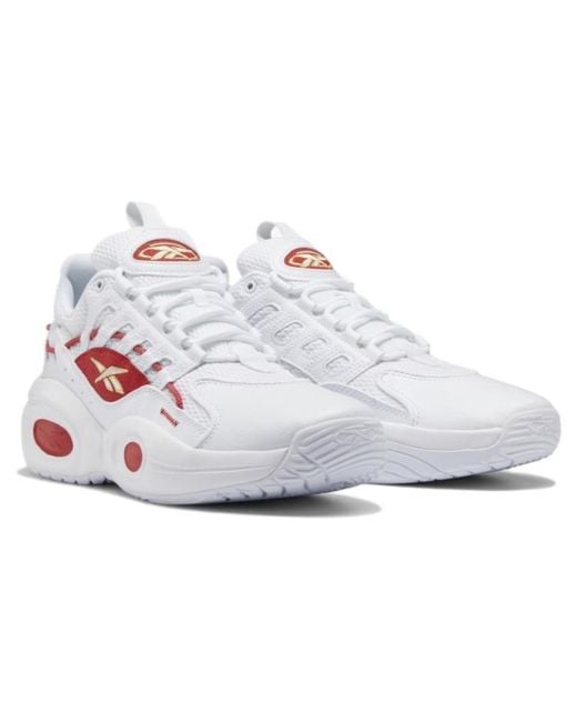 Reebok White Solution Mid Vector'