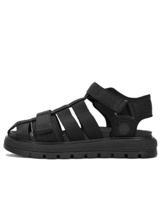 Timberland Black Ray City Ankle Strap Sandals