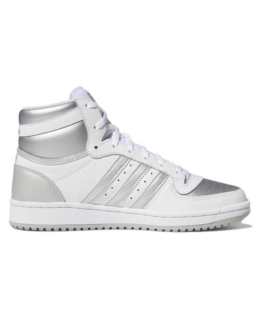 Adidas White (Wmns) Top Ten Hi Toe'