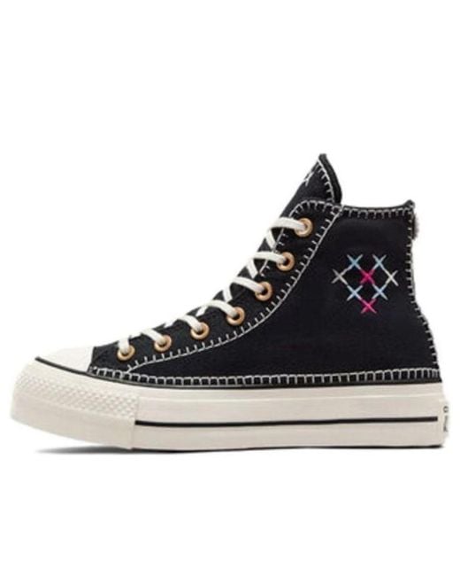 Converse Blue (Wmns) Chuck Taylor All Star Lift Crafted Stitching Platform