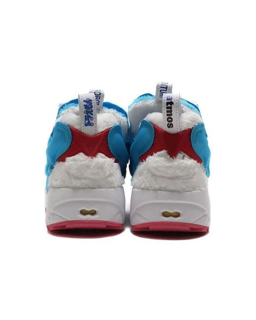 Reebok Blue Doraemon X Atmos X Instapump Fury Og 'Furry' for men