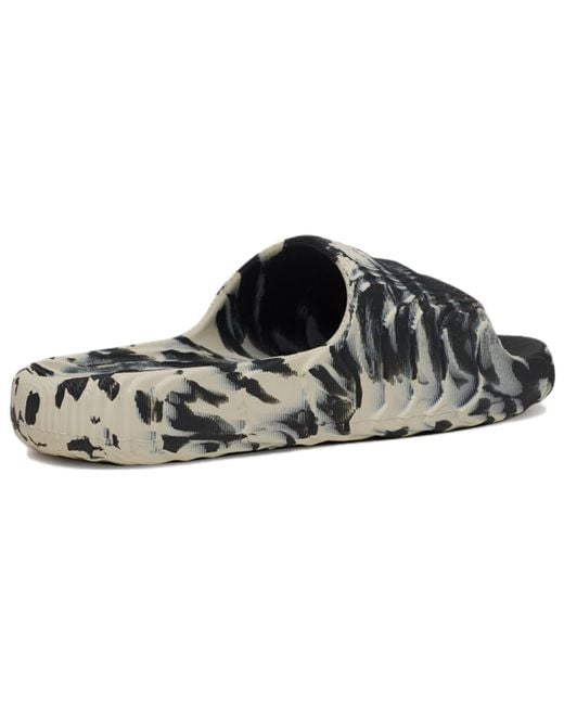 Adidas Brown Adilette 22 Slides 'Carbon Aluminium' for men