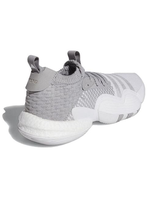 Adidas White Trae Young 2 Moon' for men