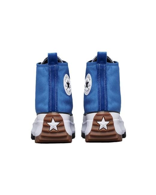 Converse Blue Run Star Hike High-Top Canvas Shoes for men