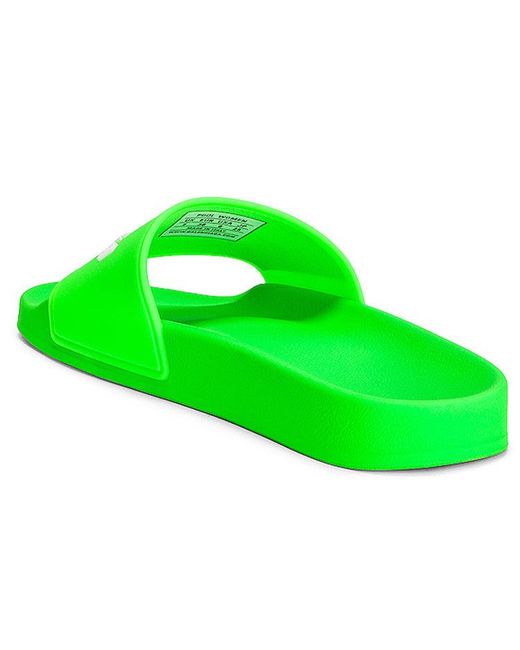 Balenciaga Green (Wmns) Pool Slide 'Neon'
