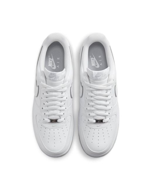 Nike White Air Force 1 '07 Wolf' for men