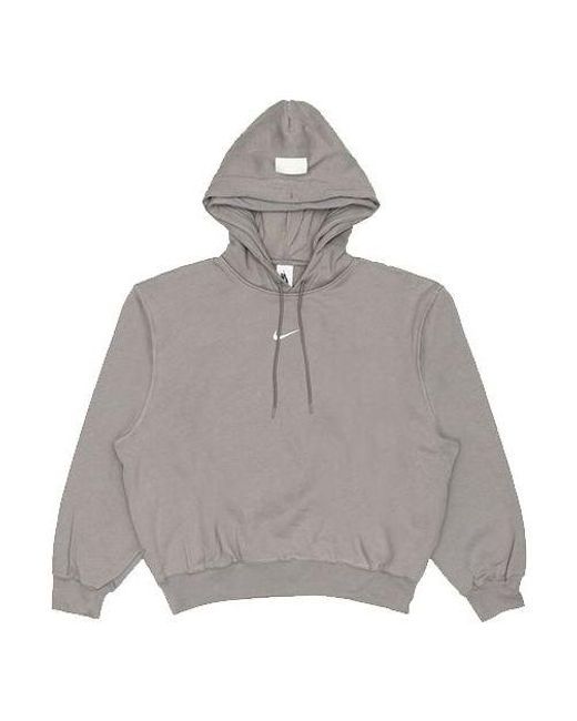 Nike Gray X Fear Of God Crossover Fleece Stay Warm Pullover for men