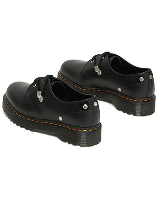 Dr. Martens Black 1461 Bex Stud Leather Shoes 'Carbon' for men