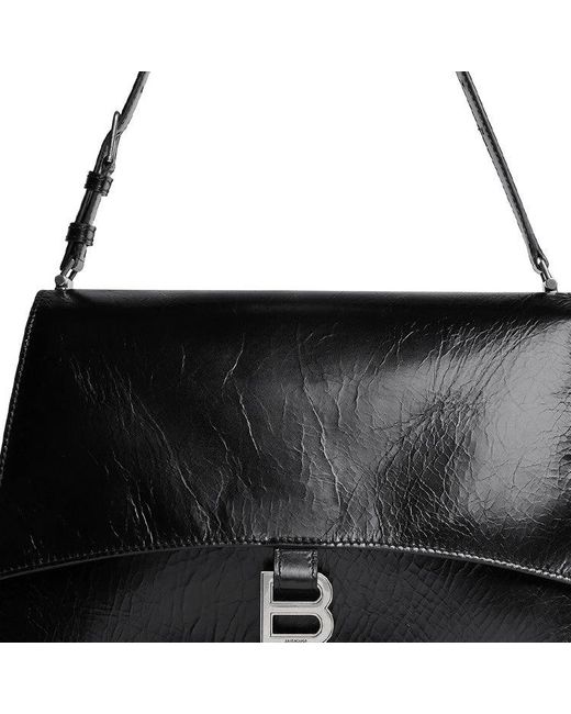 Balenciaga Black (Wmns) Crush Medium Sling Bag