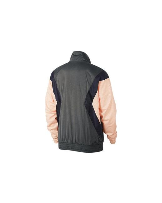 Nike Black Flight Casual Sports Long Sleeve Stand Collar Jacket for men