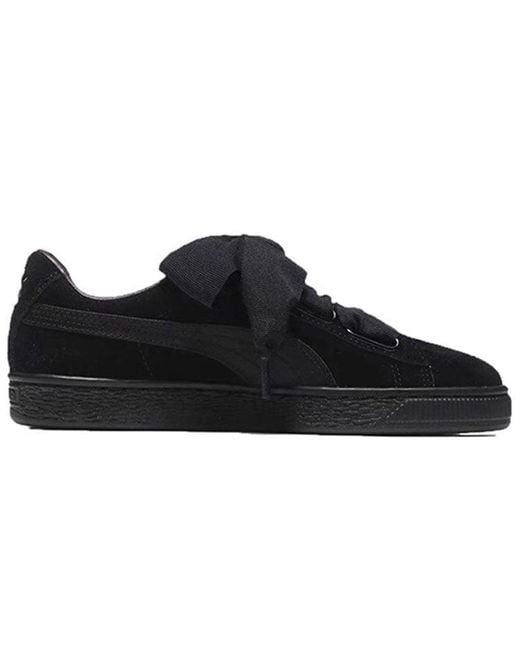 PUMA Black (Wmns) Suede Heart Ep /Metallic'