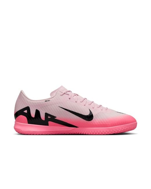 Nike Pink Mercurial Vapor 15 Academy Ic Low-Top Soccer Shoes for men