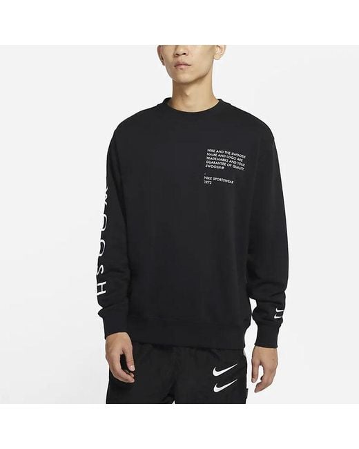 Nike Blue Swoosh Athleisure Casual Sports Sweatshirt for men