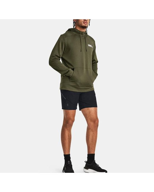 Under Armour Green Fleece Graphic Hoodied for men