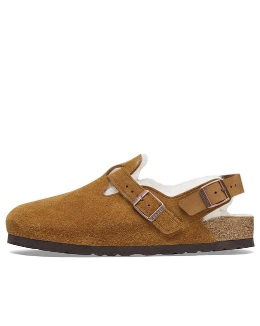 Birkenstock Brown Tokio Inside Shearling Suede 'Regular' for men
