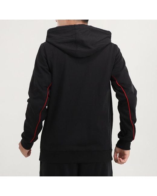 Adidas Black Casual Hooded Sports Jacket for men
