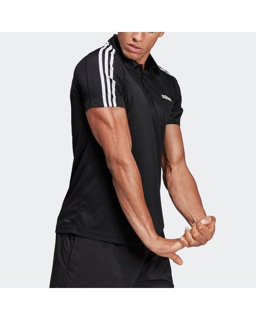 Adidas Black Training Sports Polo Polo Shirt for men