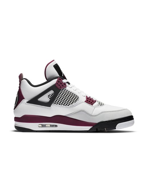 Nike White 4 Retro X Paris Saint-Germain 'Bordeaux' for men