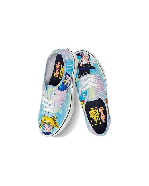Vans Blue Sailor Moon X Authentic 'Pretty Guardian & Tuxedo Mask' for men