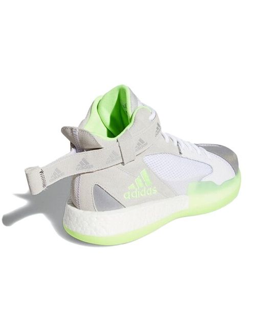 Adidas White Posterize Vintage Basketball Shoes for men