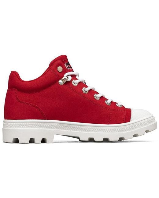 Skechers Red (Wmns) Jeremy Ville X Roadies High-Top Canvas Shoes